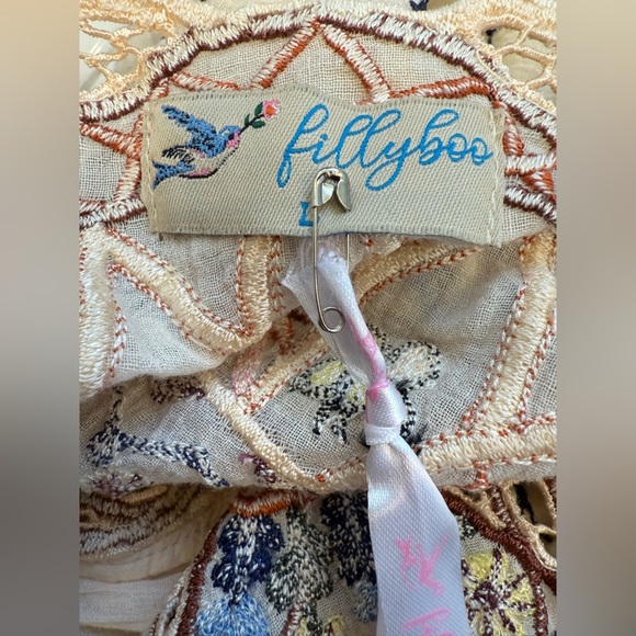 NWT Fillyboo Whimsy Hot Air Balloon Tiered Ruffle Mini Dress Size Large - Picture 5 of 15